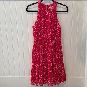 MONTEAU Scalloped-edged Halter Top Dress